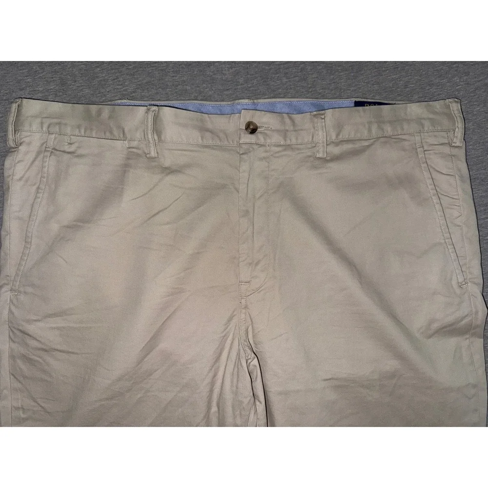 Polo Ralph Lauren Mens Stretch Straight Fit Pants Size 40x30 Beige Preppy Ivy